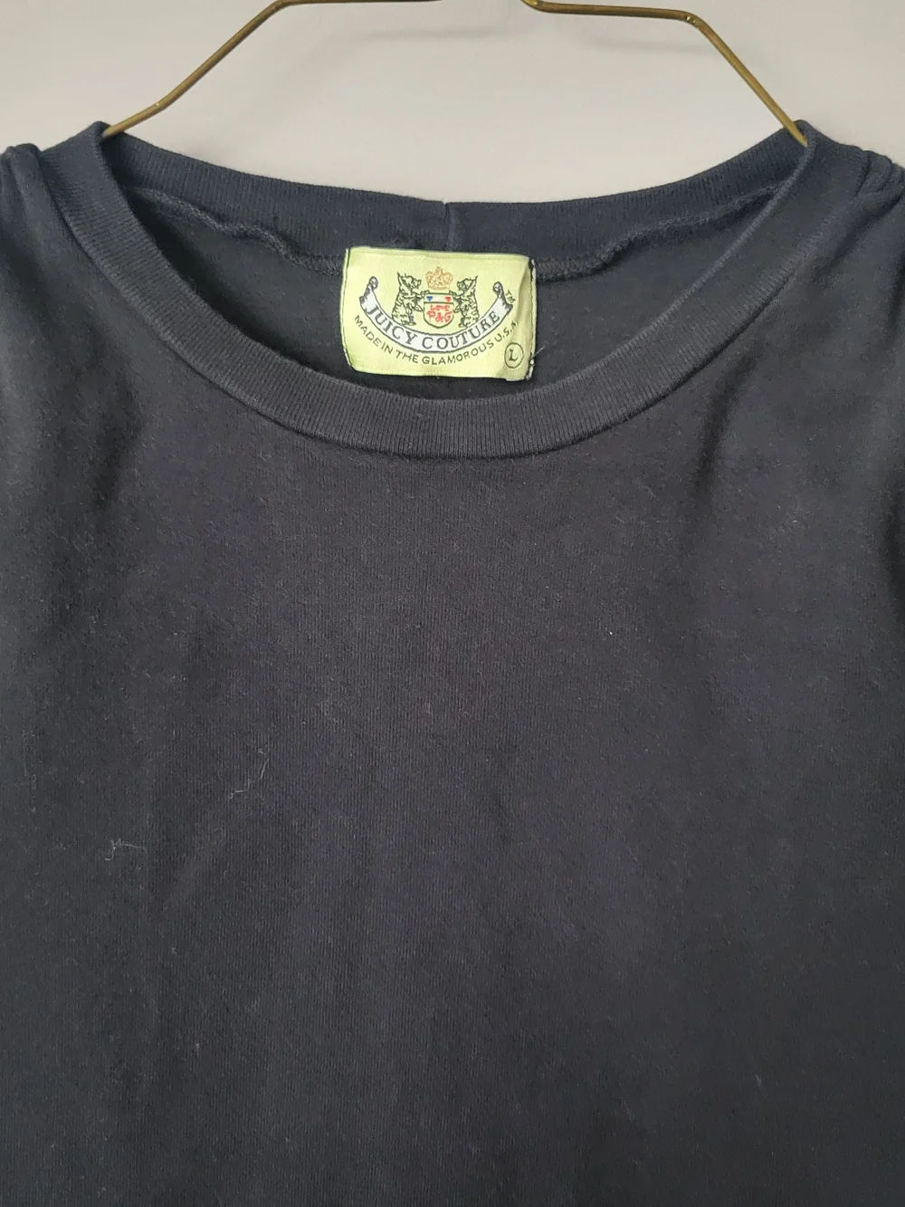 Juicy Couture Black Sleeveless Ruched-Shoulder Tank Top - Picture 4 of 4